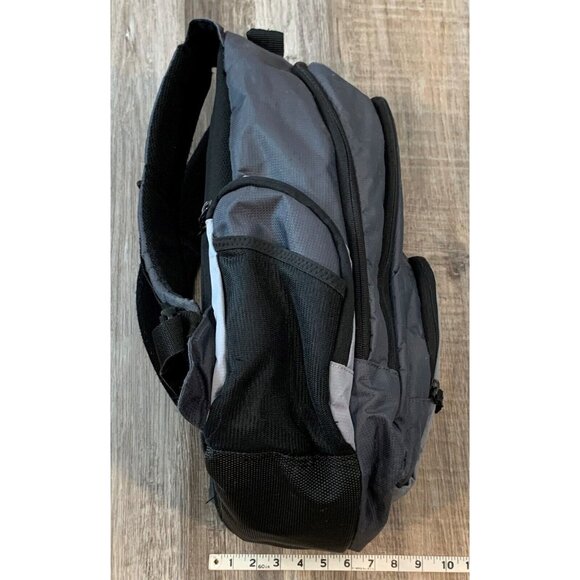 Targus Backpack Padded Computer Compartment 3 Mesh and 5 Zip Pockets Gray Black - Picture 14 of 14